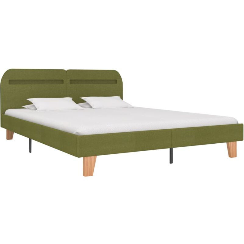 

Estructura de Cama con LED Tela Verde 180x200 cm - Verde - Vidaxl
