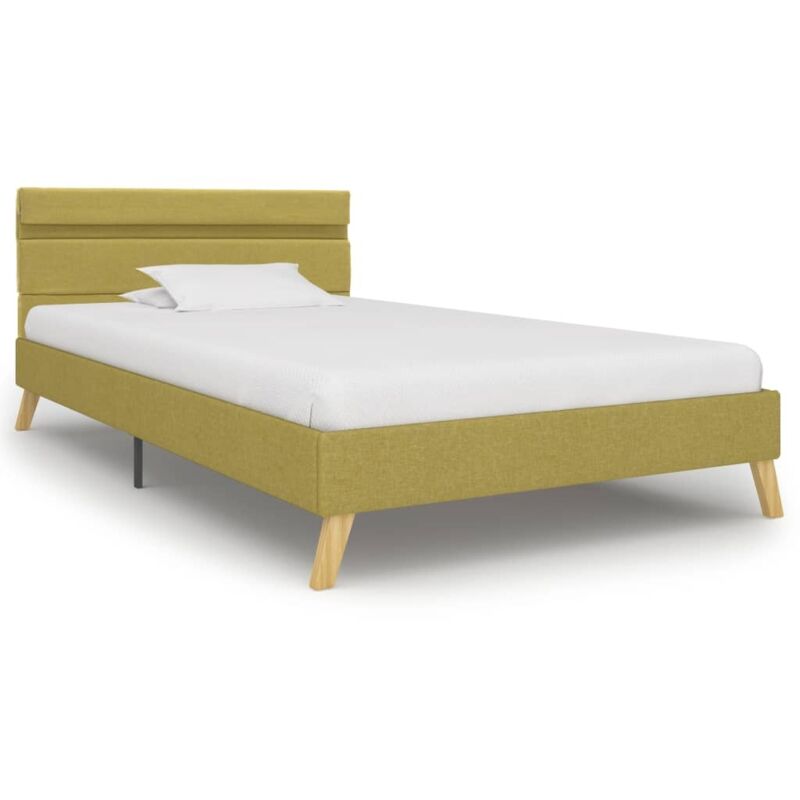 

Estructura de Cama con LED Tela Verde 100x200 cm - Verde - Vidaxl