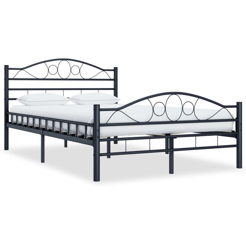 

Rogal Home&Deco Estructura de cama de acero negra 120x200 cm