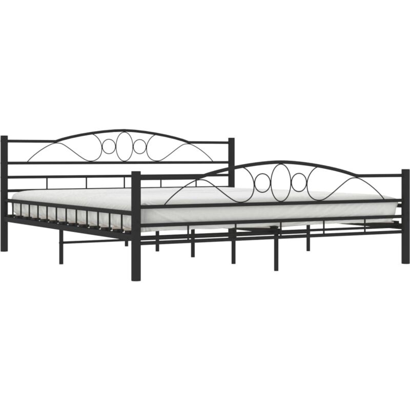 

Estructura de Cama de Acero Negra 180x200 cm - Negro - Vidaxl