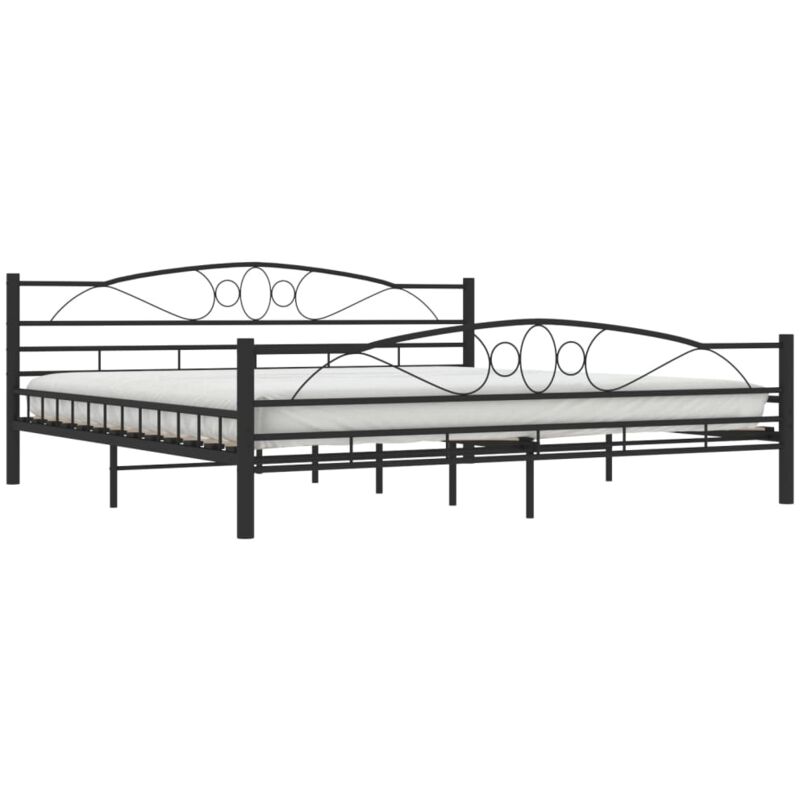 

Estructura de Cama de Acero Negra 200x200 cm - Negro - Vidaxl