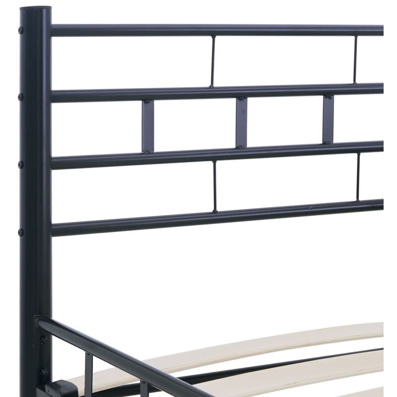 

Estructura de cama de acero negro 160x200 cm