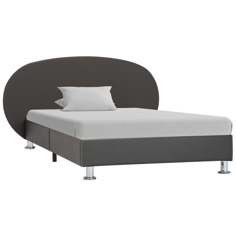 

Estructura de Cama de Cuero Sintético Gris 90x200 cm - Gris - Vidaxl