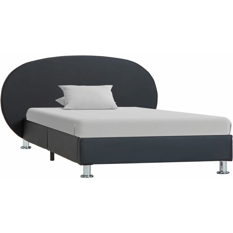 

Estructura de Cama de Cuero Sintético Negro 90x200 cm - Negro - Vidaxl