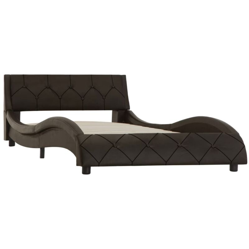 

Estructura de Cama de Cuero Sintético Gris 100x200 cm - Gris - Vidaxl
