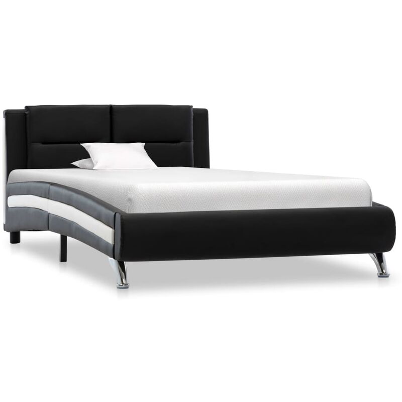 

Estructura de Cama de Cuero Sintético Negro 100x200 cm - Negro - Vidaxl
