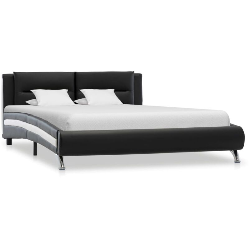 

Estructura de Cama de Cuero Sintético Negro 120x200 cm - Negro - Vidaxl