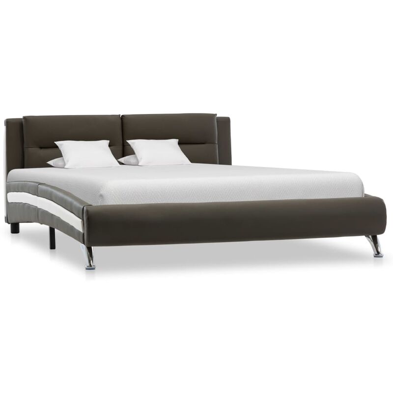 

Estructura de Cama de Cuero Sintético Gris 120x200 cm - Gris - Vidaxl