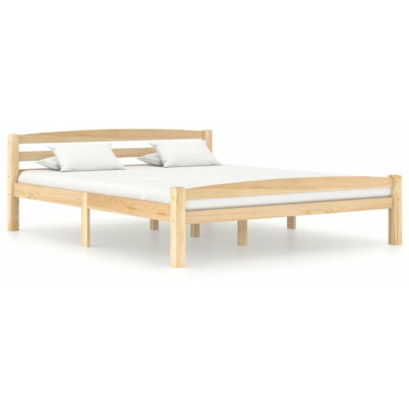 

Estructura de cama de madera de pino maciza 160x200 cm