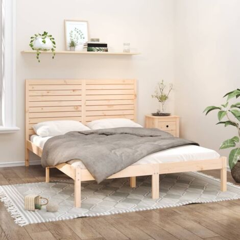 Estructura de cama de madera maciza 140x200 cm vidaXL