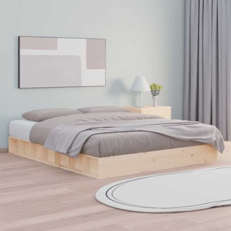 Estructura de cama de madera maciza 160x200 cm vidaXL