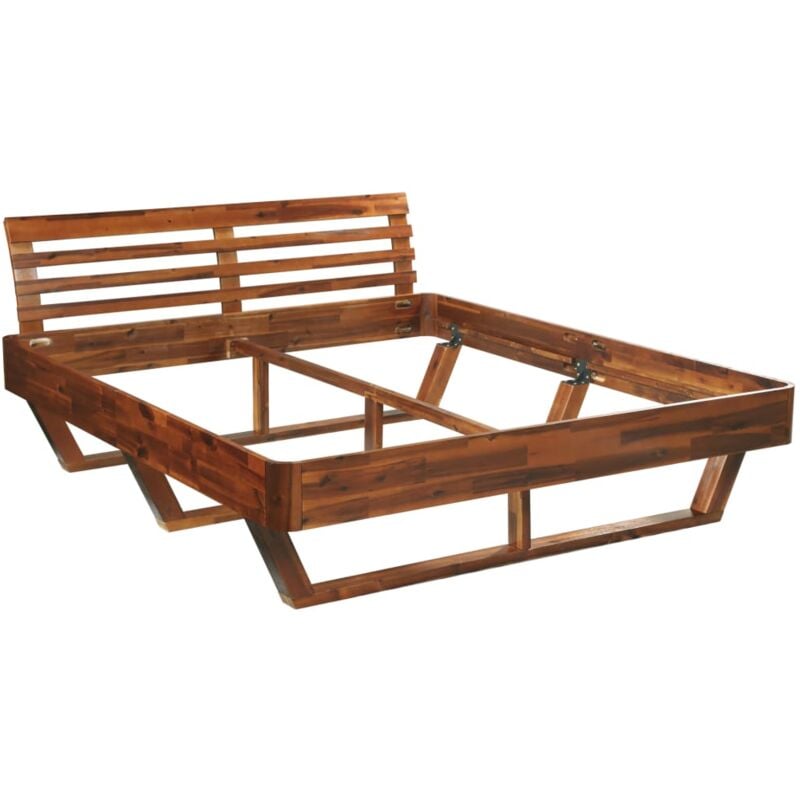

Madera Maciza de Acacia Estructura de Cama 180x200 cm - Marrón - Vidaxl
