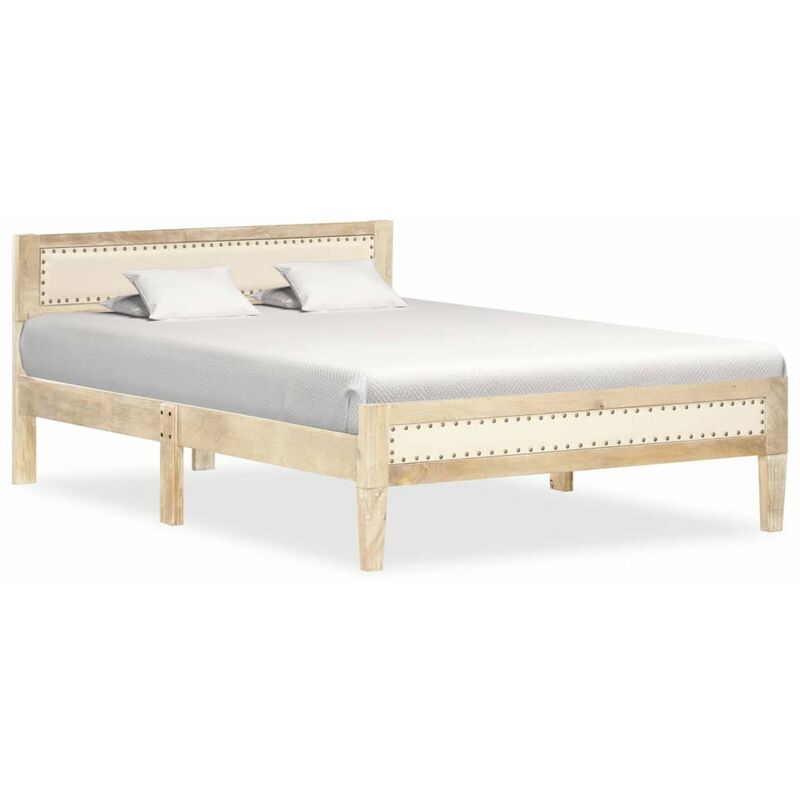 

Estructura de cama de madera maciza de mango 120 cm