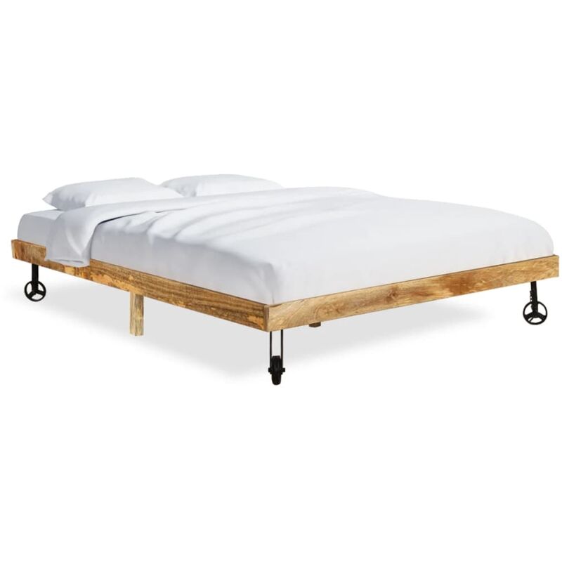 

Estructura de cama de madera maciza de mango 160x200 cm