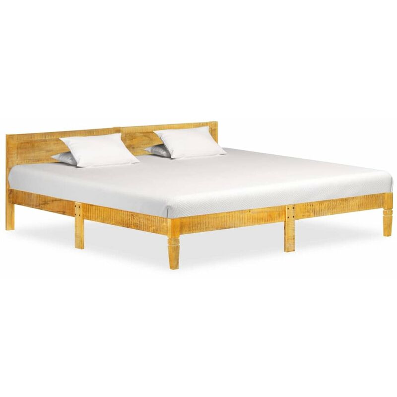 

Happyshopping - Estructura de cama de madera maciza de mango 200 cm