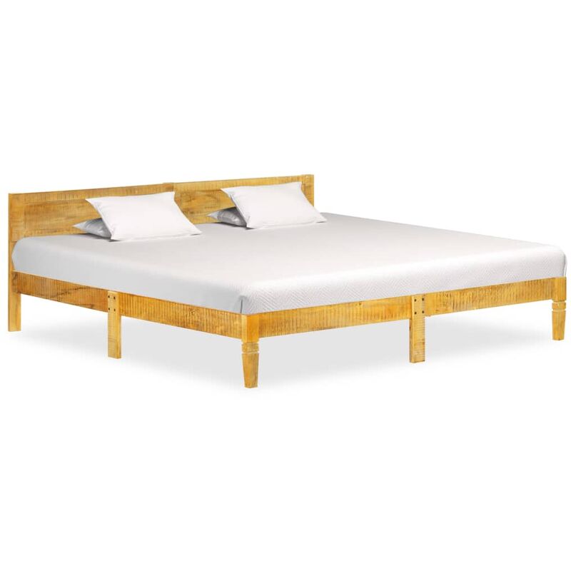 

Estructura de cama de madera maciza de mango 200 cm - Marrón