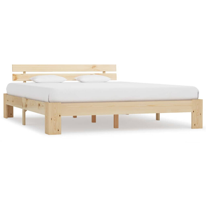 

Estructura de cama de madera maciza de pino 160x200 cm