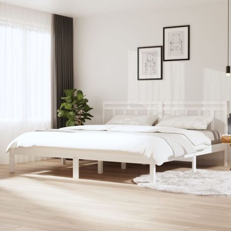 Estructura de cama de madera maciza de pino  160x200 cm
