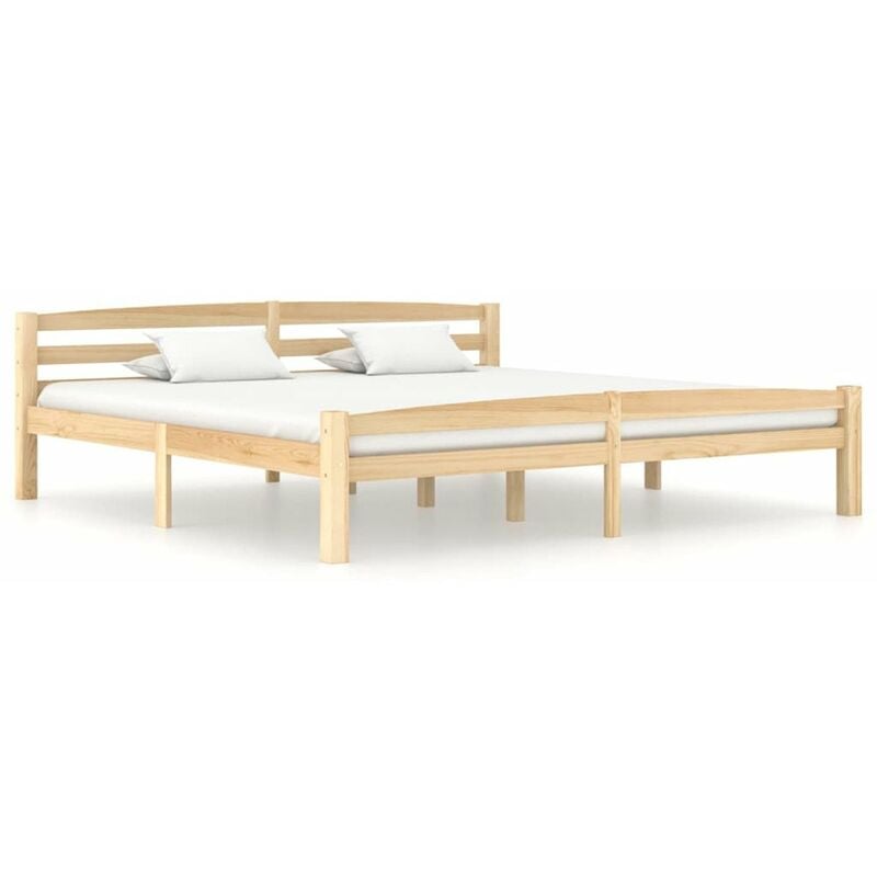 

Estructura de cama de madera maciza de pino 180x200 cm