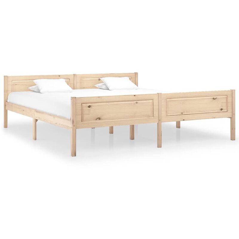 

Estructura de cama de madera maciza de pino 180x200 cm