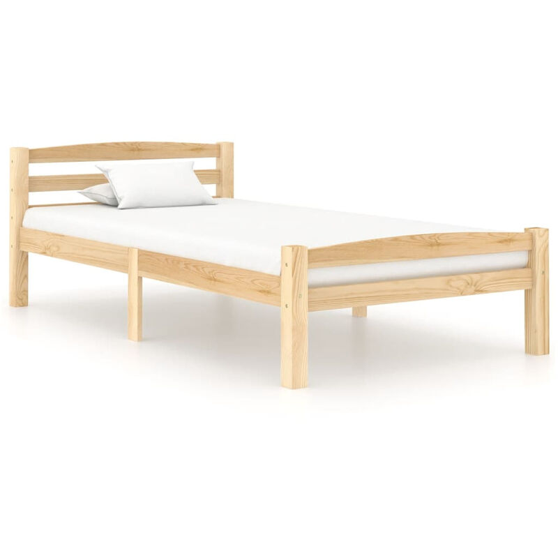 

Estructura de cama de madera maciza de pino 90x200 cm