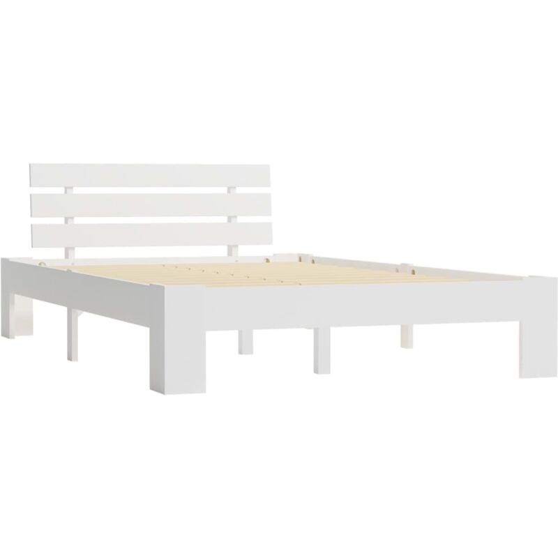 

Estructura de Cama de Madera Maciza de Pino Blanco 120x200 cm - Blanco - Vidaxl