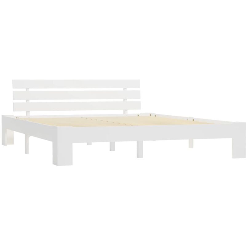 

Estructura de Cama de Madera Maciza de Pino Blanco 180x200 cm - Blanco - Vidaxl