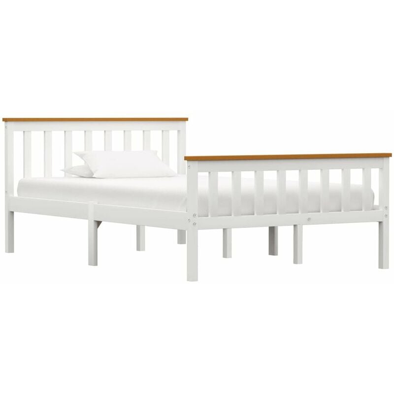

Estructura de cama de madera maciza de pino blanco 120x200 cm