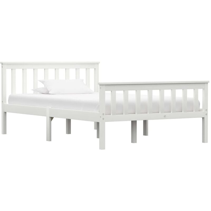 

Estructura de cama de madera maciza de pino blanco 120x200 cm