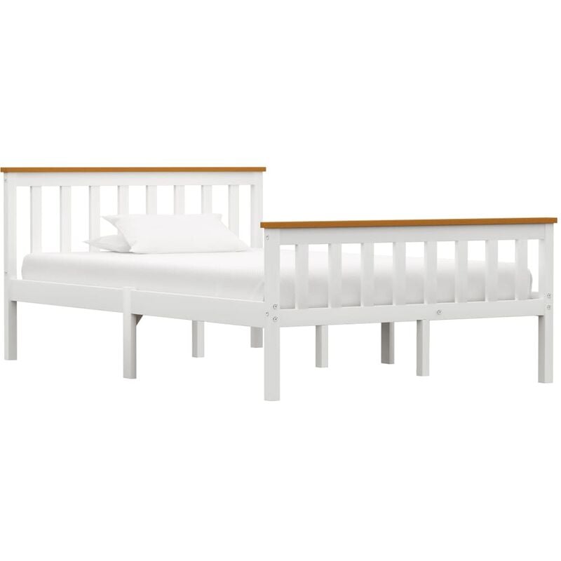 

Estructura de cama de madera maciza de pino blanco 120x200 cm