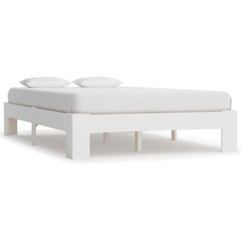 Madera Maciza Pino Estructura de Cama Somier Multitalle Multicolor