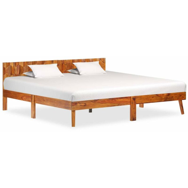 

Estructura de cama de madera maciza de sheesham 180x200 cm