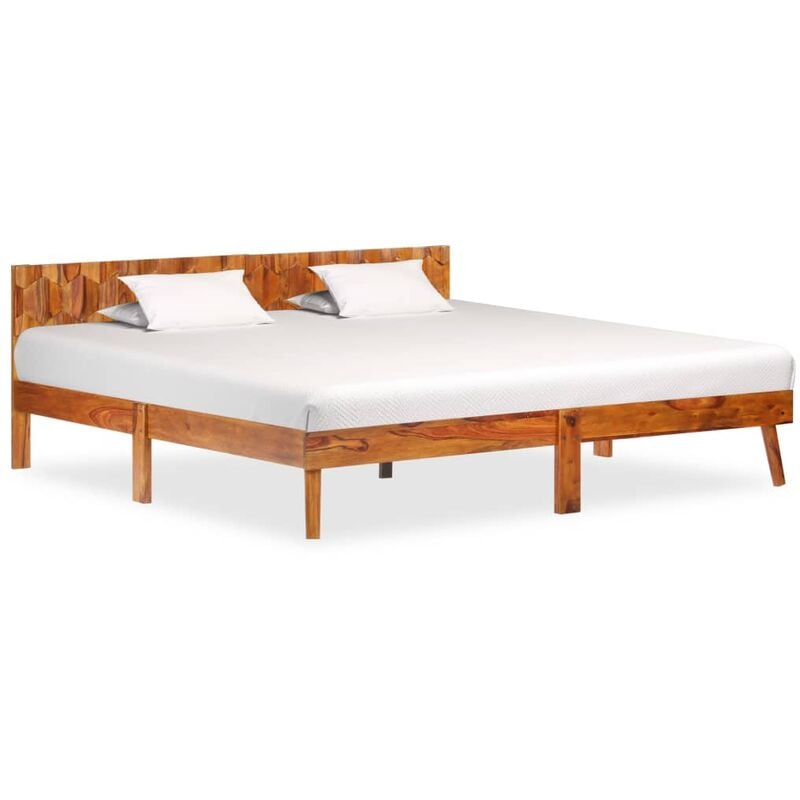 

Estructura de cama de madera maciza de sheesham 180x200 cm