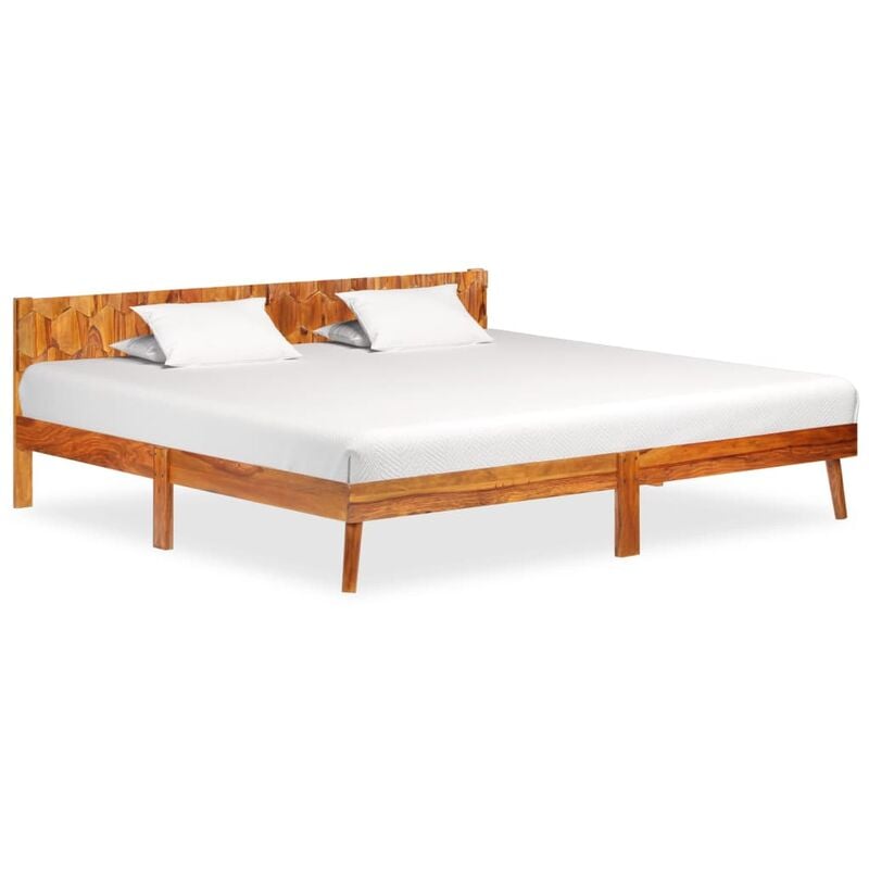 

Estructura de cama de madera maciza de sheesham 200x200 cm