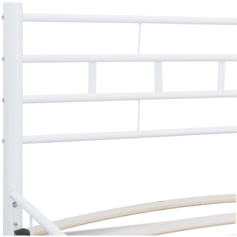

Estructura de cama de metal blanco 120x200 cm