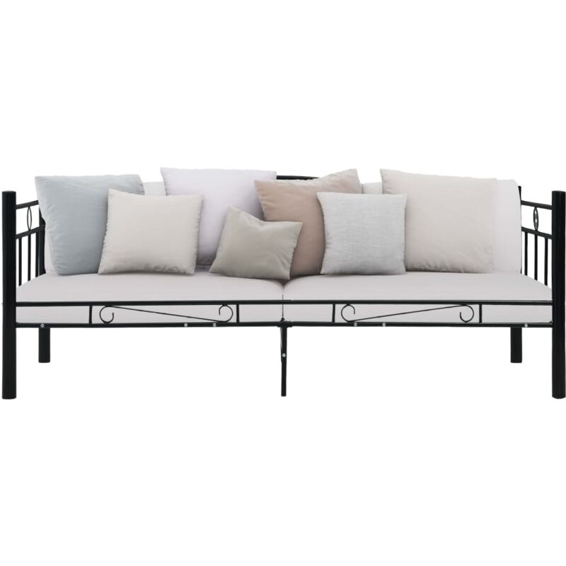 

vidaXL Estructura de Cama de Metal 90x200 cm Negro - Negro