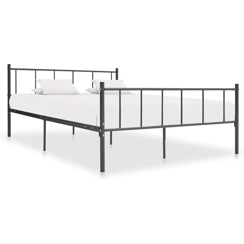 

Estructura de Cama de Metal Gris 200x200 cm - Gris - Vidaxl