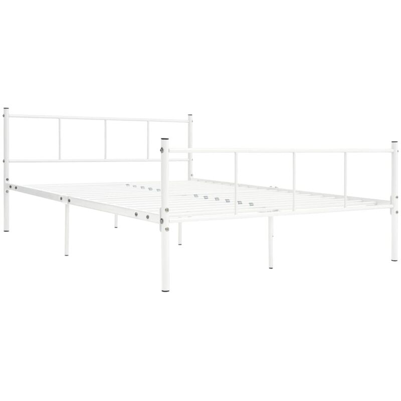

Estructura de Cama de Metal Blanco 120x200 cm - Blanco - Vidaxl