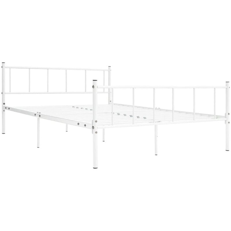 

Estructura de Cama de Metal Blanco 180x200 cm - Blanco - Vidaxl