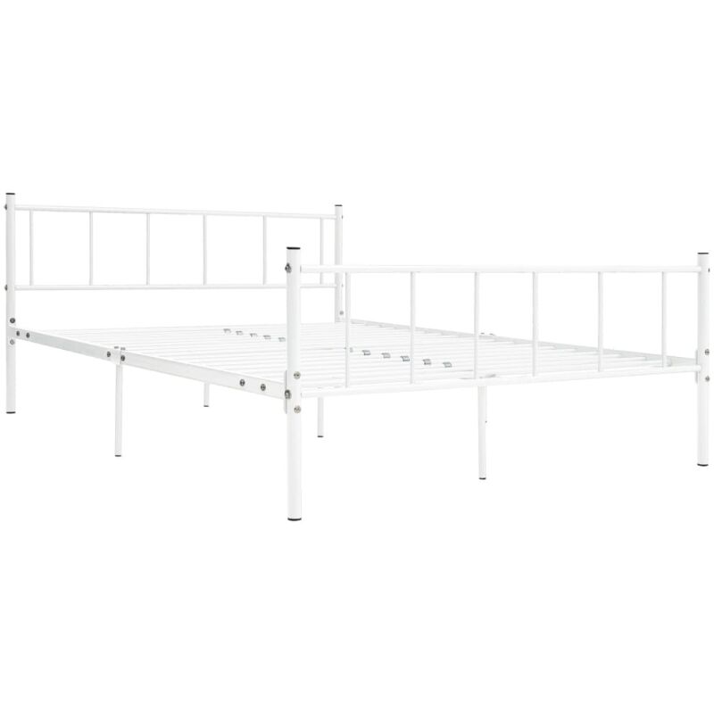 

Estructura de Cama de Metal Blanco 200x200 cm - Blanco - Vidaxl