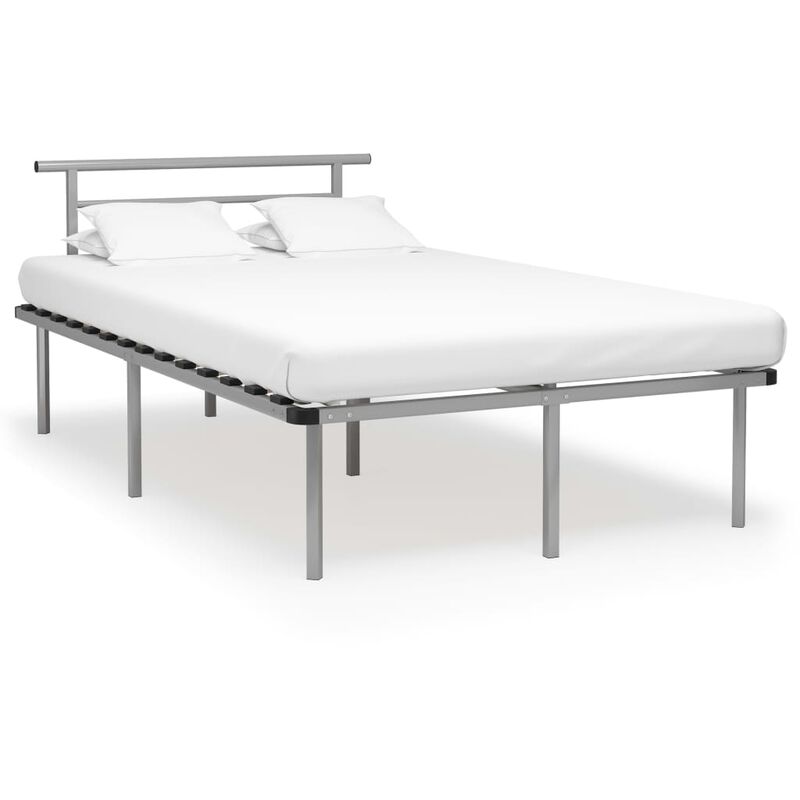 

Estructura de cama de metal gris 120x200 cm