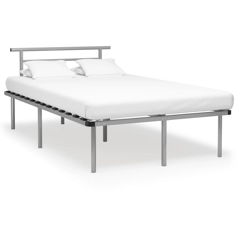 

Estructura de cama de metal gris 120x200 cm - Gris