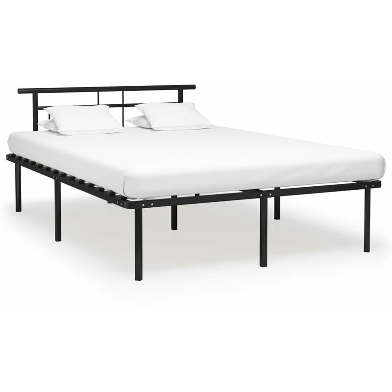 

Estructura de cama de metal negra 160x200 cm