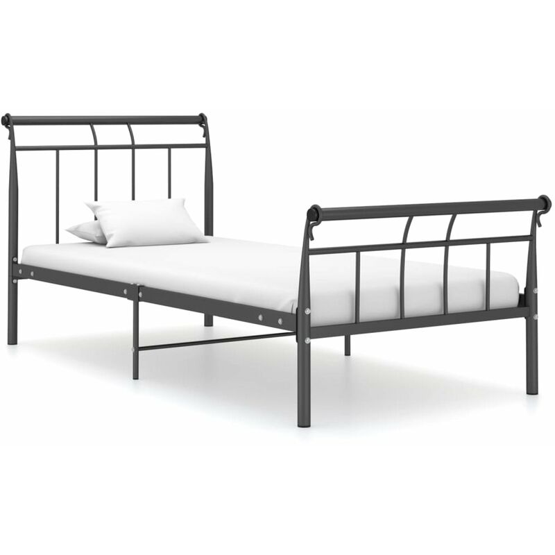 

Estructura de cama de metal negro 100x200 cm