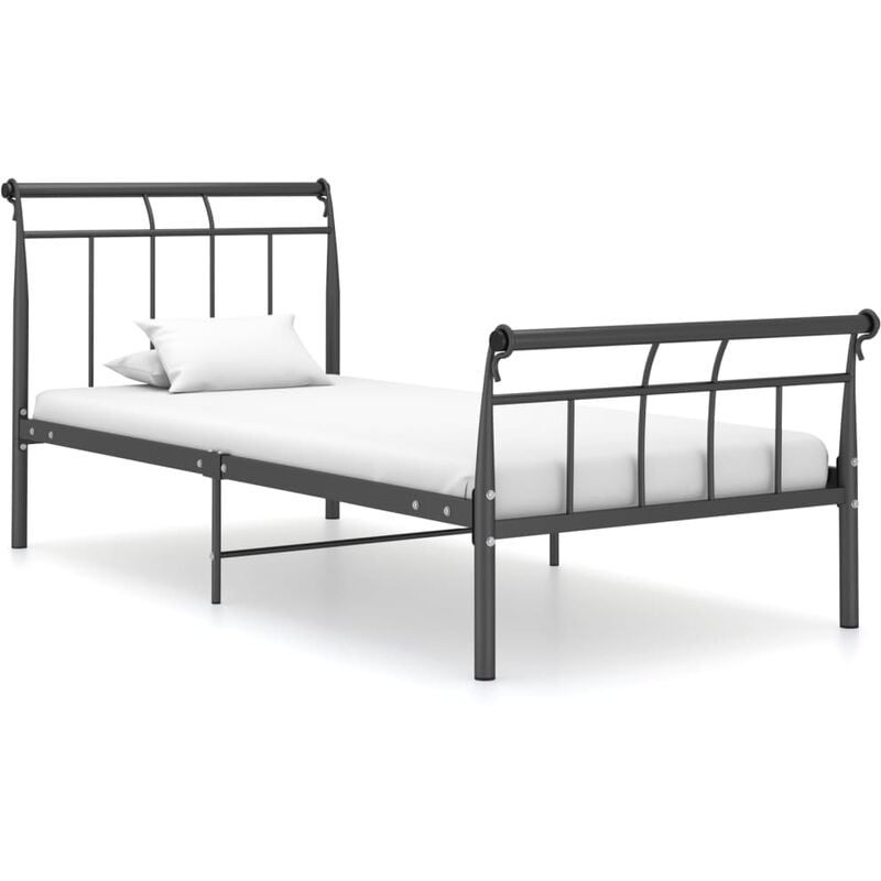 

Estructura de cama de metal negro 100x200 cm