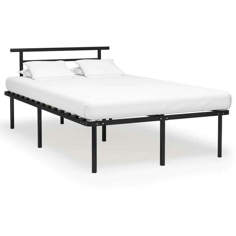 

Estructura de cama de metal negro 120x200 cm