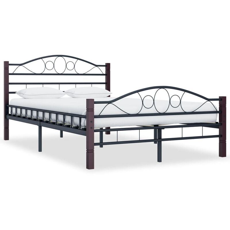 

Estructura de cama de metal negro 120x200 cm