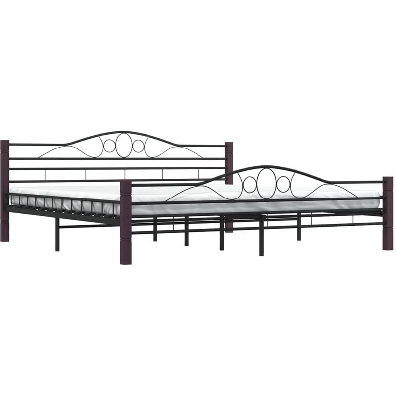 

Estructura de Cama de Metal Negro 200x200 cm - Negro - Vidaxl