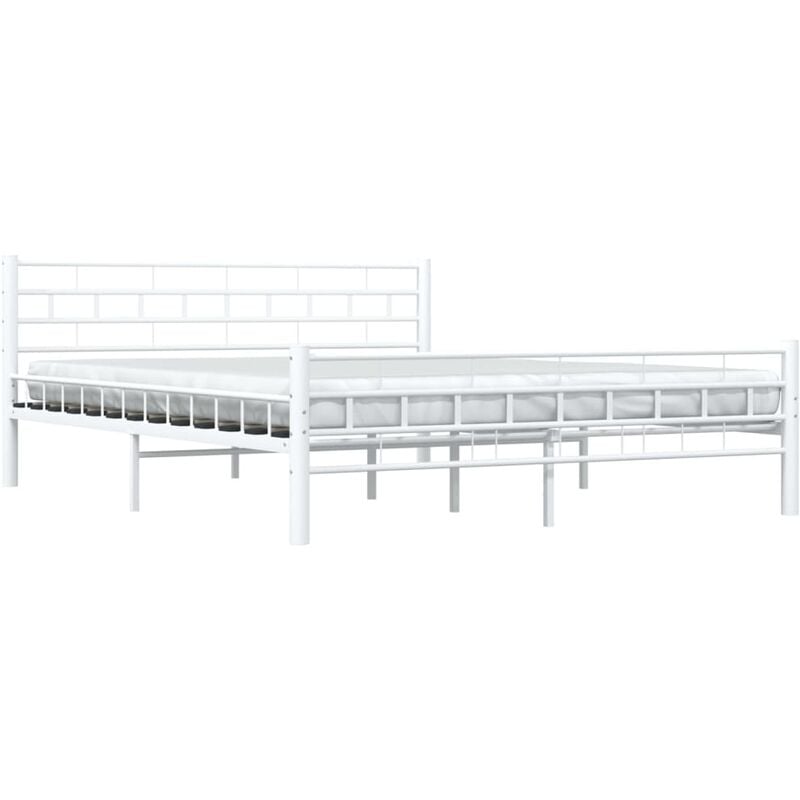 

Estructura de Cama de Metal Blanca 160x200 cm - Blanco - Vidaxl