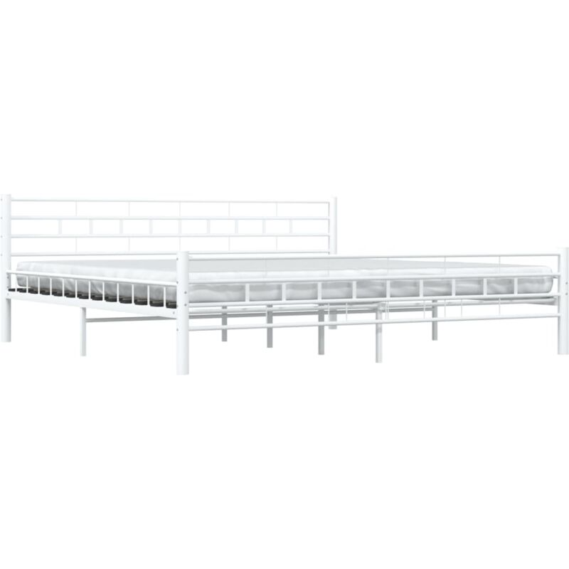 

Estructura de Cama de Metal Blanca 180x200 cm - Blanco - Vidaxl